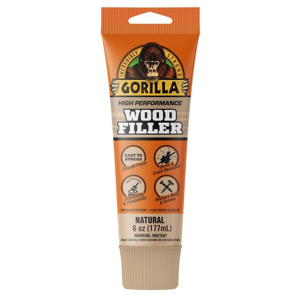 Gorilla Glue Natural Wood Filler 6 oz 107072